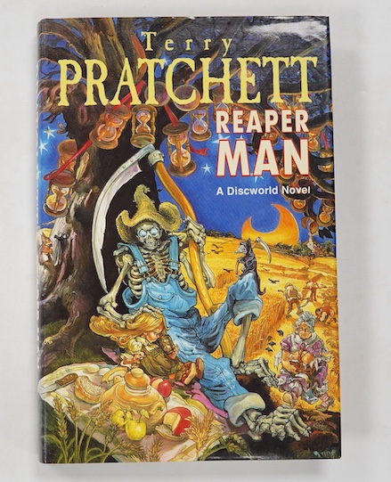 Pratchett, Terry - Reaper Man. First Edition published by Gollancz, London, 1991, signed by author with inscription 